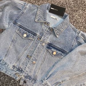 A Dime A Denim Crop Jacket Light Wash